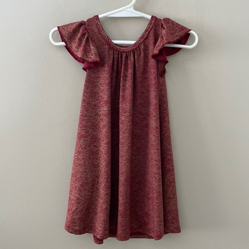 Dot Dot Smile flutter sleeve dress
